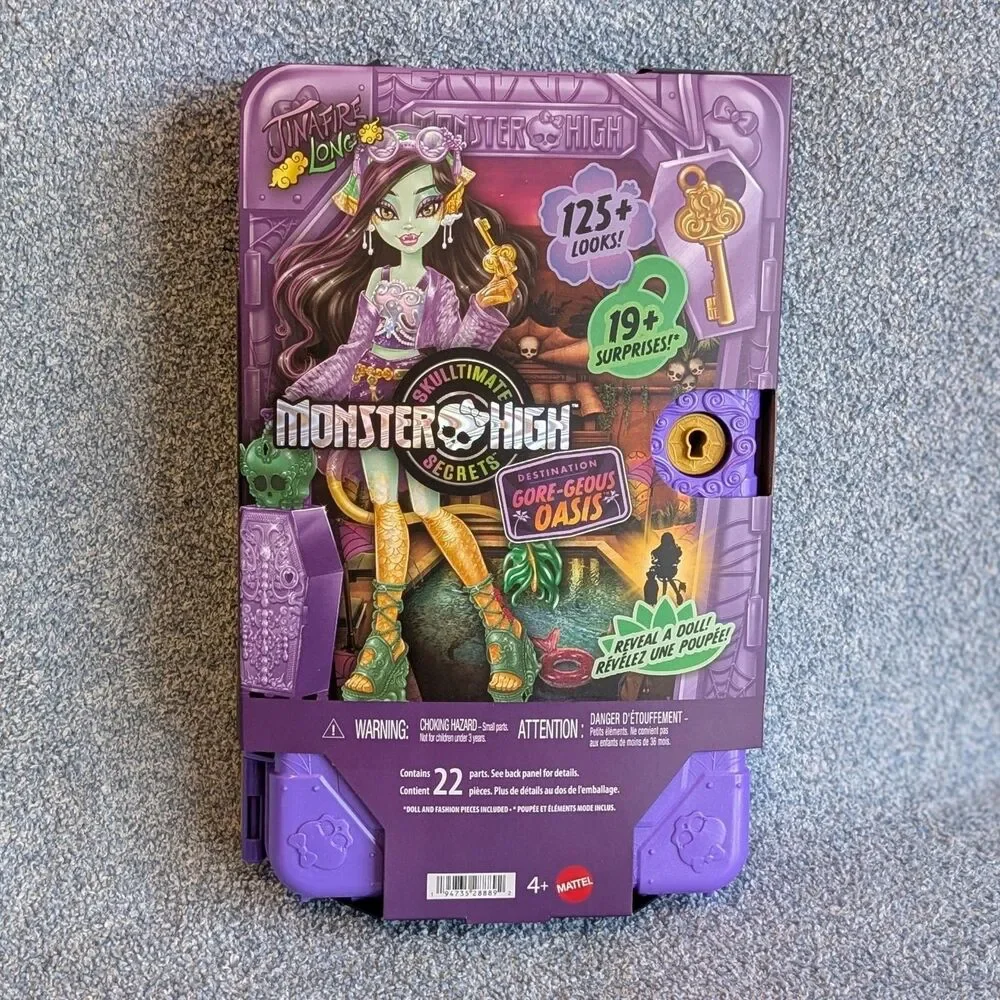 Monster High Jinafire Skulltimate Secrets Gore-Geous Oasis Playset 19+ Surprises